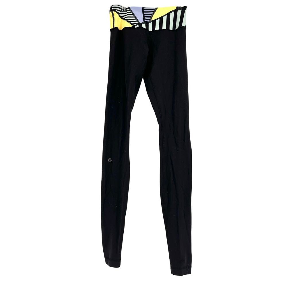 Lululemon Women's 2 Black Long Yoga Pants Activewear‎ Athleisure